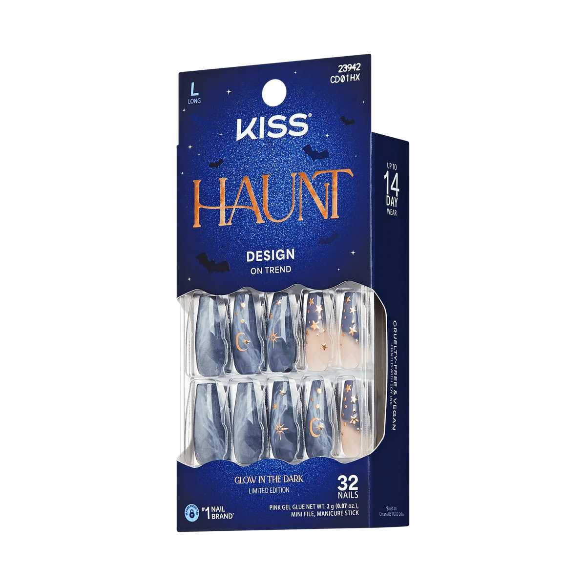 UÑAS POSTIZAS SPOOKY TIPS - KISS