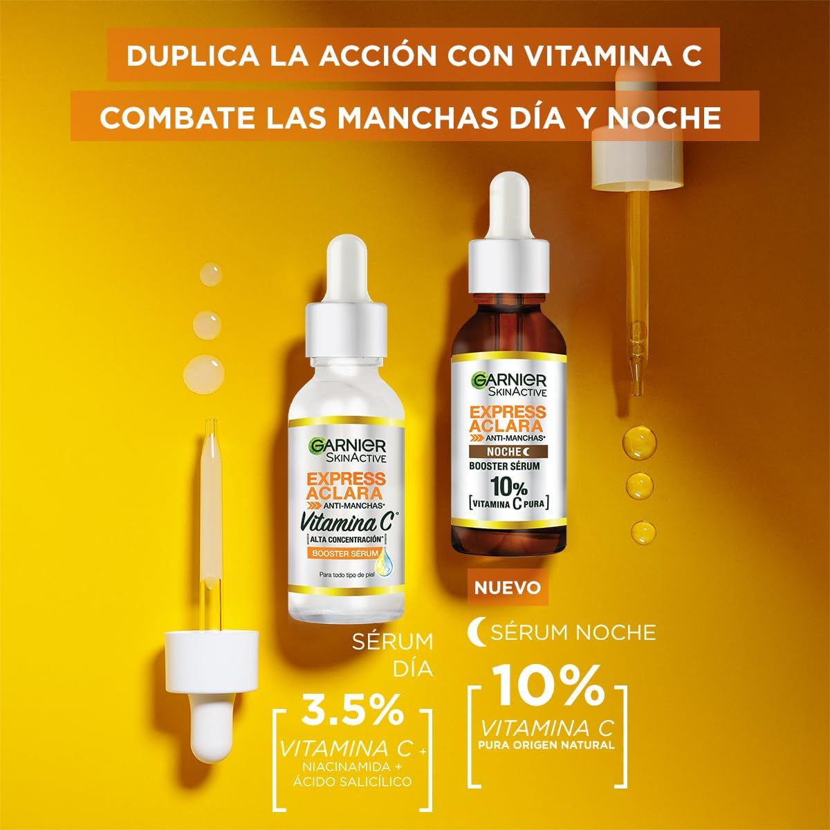 EXPRESS ACLARA SERUM DE NOCHE VITAMIN C 30ML - GARNIER SKIN ACTIVE