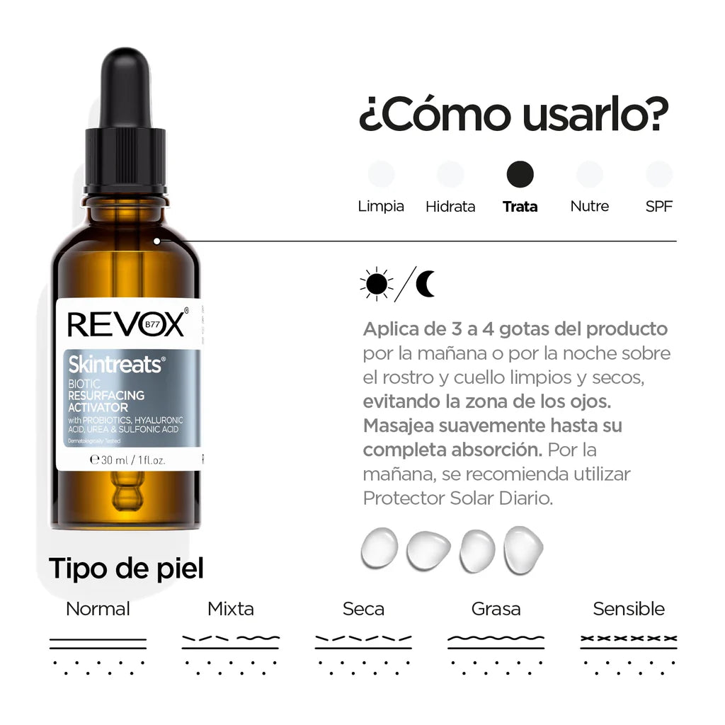 ACTIVADOR DE REJUVENECIMIENTO BIÓTICO SKINTREATS - REVOX B77