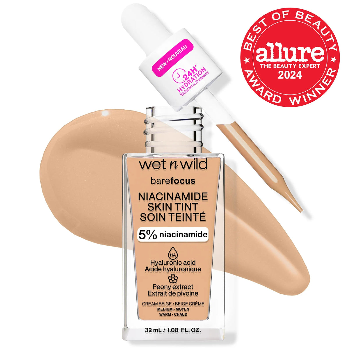 BASE DE MAQUILLAJE BARE FOCUS NIACINAMIDE SKIN TINT - WET N WILD