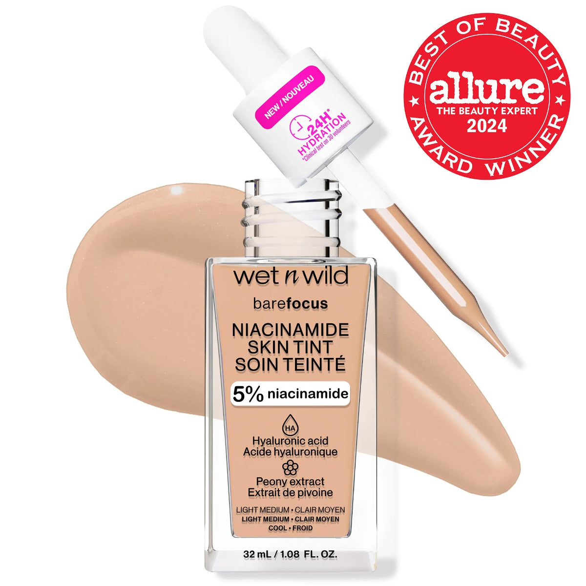 BASE DE MAQUILLAJE BARE FOCUS NIACINAMIDE SKIN TINT - WET N WILD