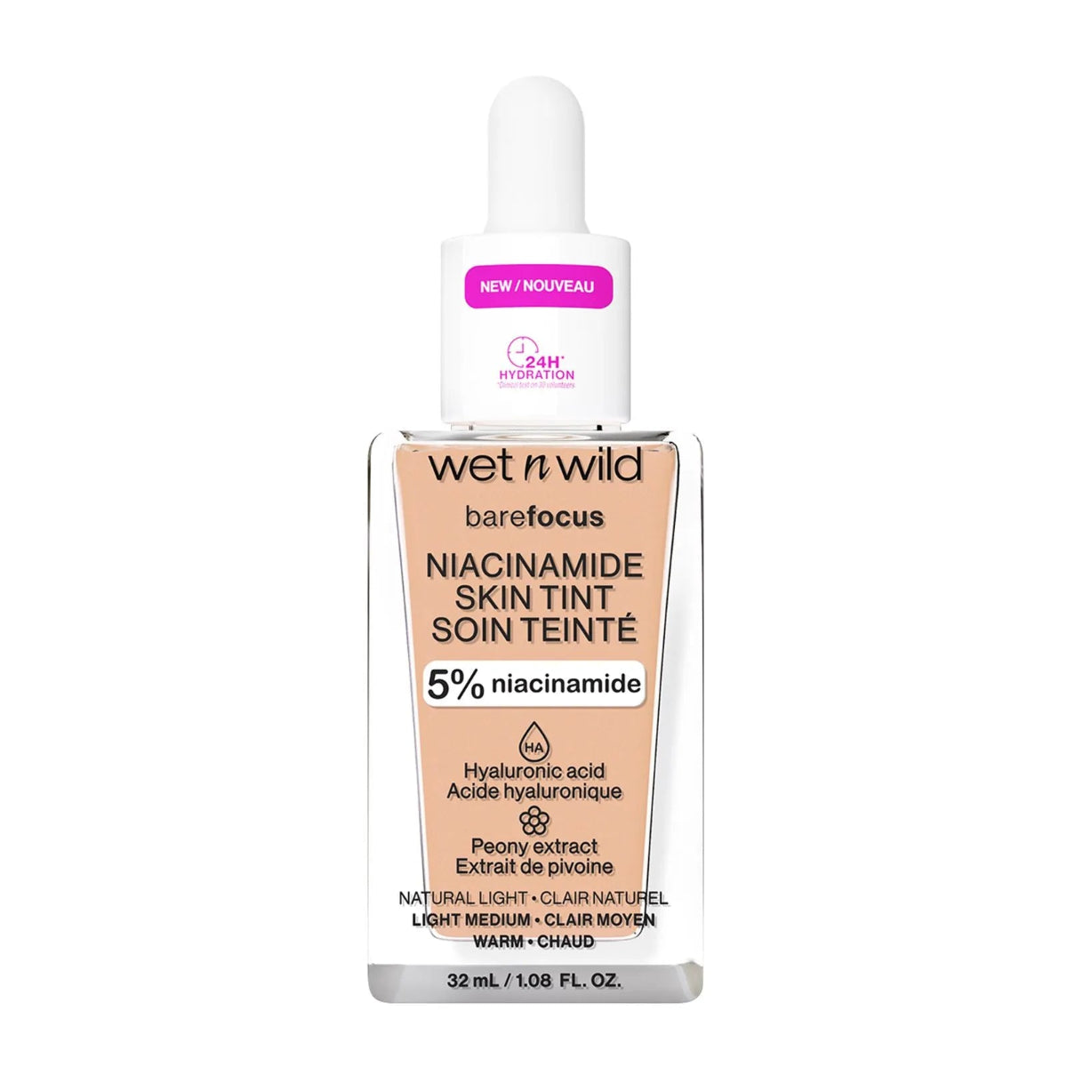 BASE DE MAQUILLAJE BARE FOCUS NIACINAMIDE SKIN TINT - WET N WILD