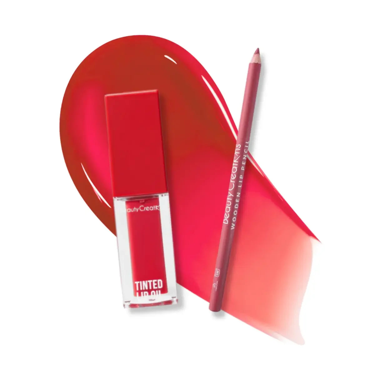 DÚO TINTED LUXE + WOODEN LIP PENCIL BERRY ME - BEAUTY CREATIONS