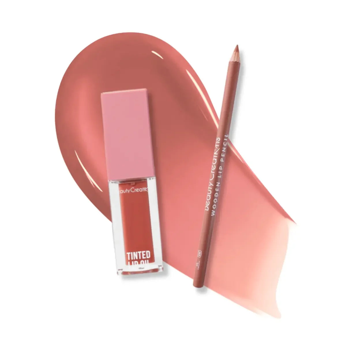 DÚO TINTED LUXE + WOODEN LIP PENCIL PUMPKIN - BEAUTY CREATIONS