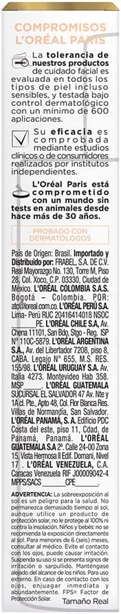 UV DEFENDER FLUIDO CON COLOR CLARO TOQUE SECO - LOREAL DERMO EXPERTISE