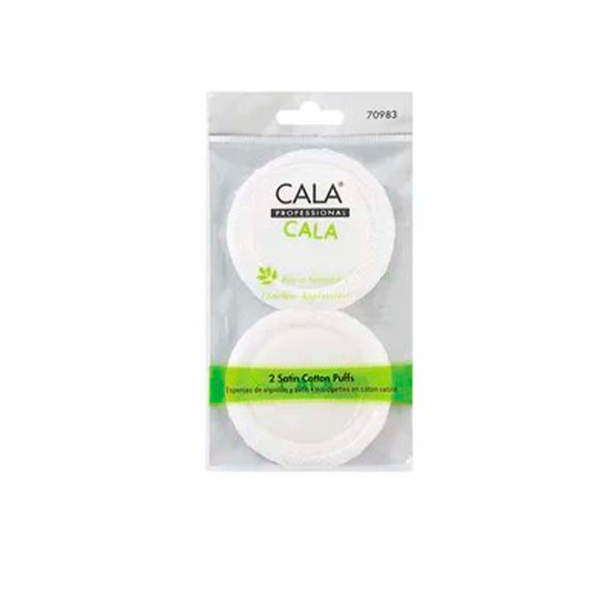 ESPONJAS DE ALGODÓN Y SATÍN BLANCA - OUTLET CALA