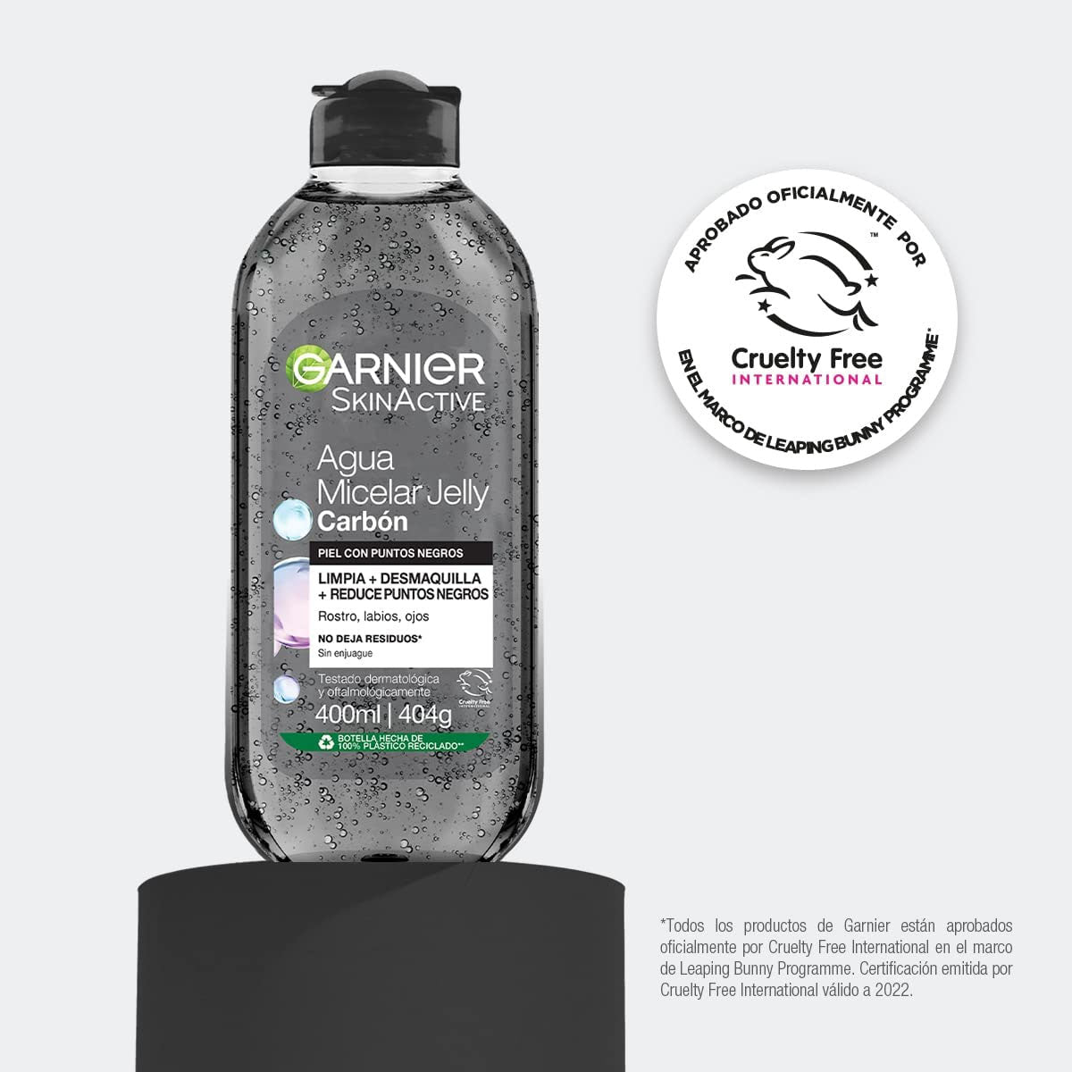 AGUA MICELAR CHARCOAL 400ML - GARNIER SKIN ACTIVE