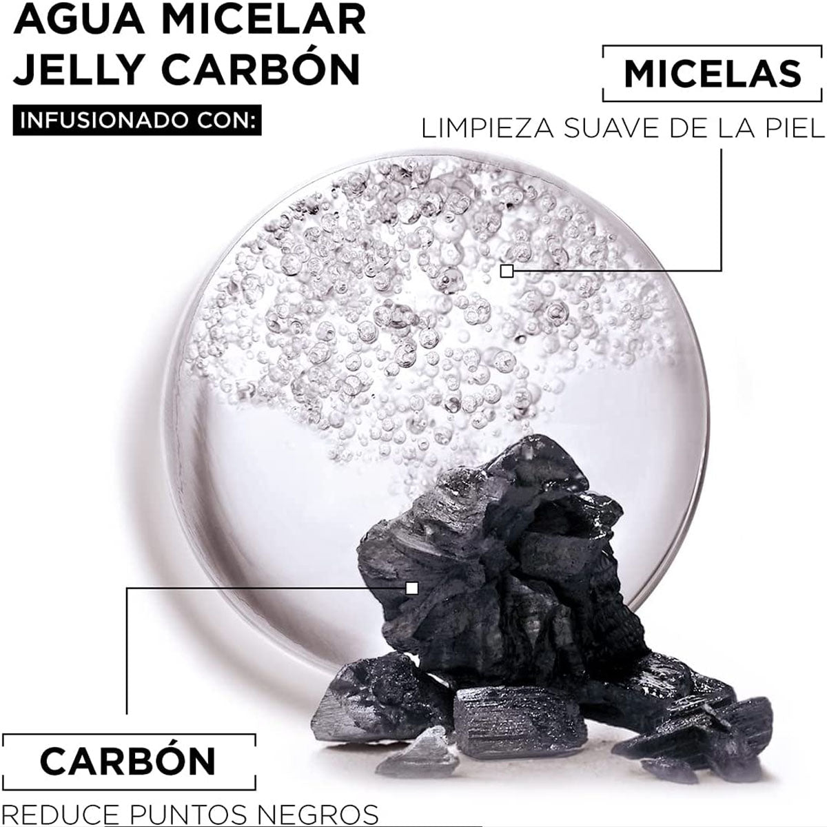 AGUA MICELAR CHARCOAL 400ML - GARNIER SKIN ACTIVE
