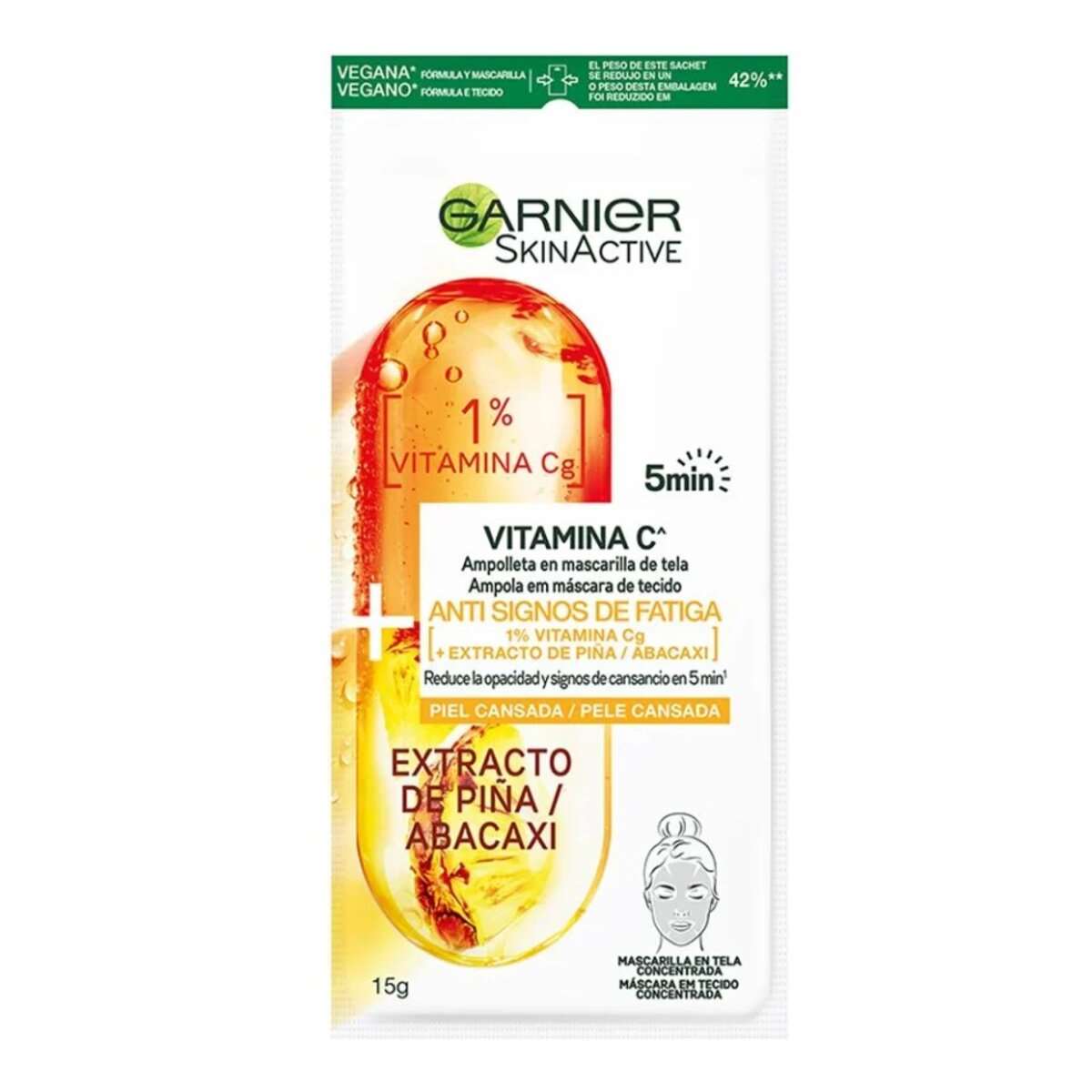 AMPOLLETA EN MASCARILLA PIÑA - GARNIER SKIN ACTIVE