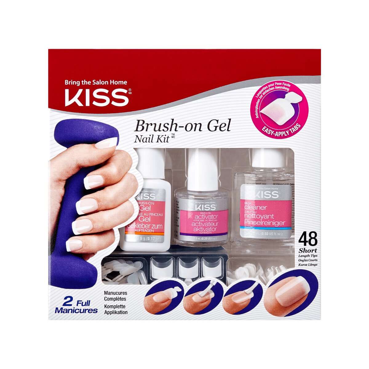BRUSH ON GEL NAIL KIT - KISS