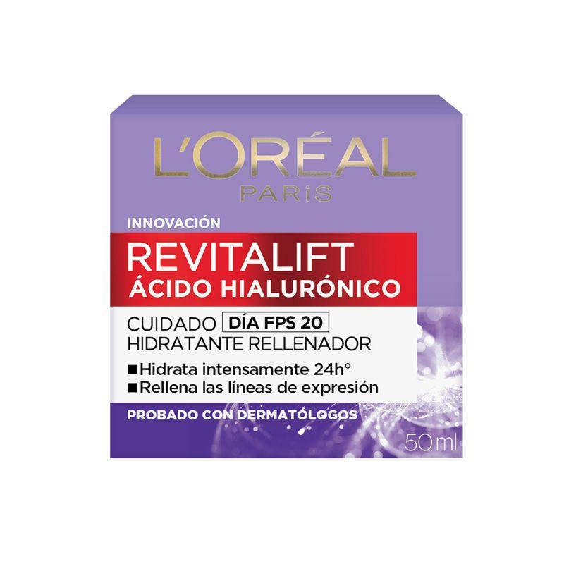 DERMO EXPERTISE CREMA HIDRATANTE ANTI LINEAS DE EXPRESION REVITALIFT ACIDO HIALURONICO - LOREAL