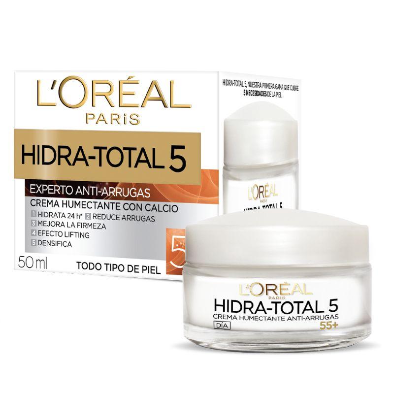 DERMO EXPERTISE HIDRA TOTAL 5 CREMA HUMECTANTE ANTIARRUGAS WRINKLE EXP +55 - LOREAL