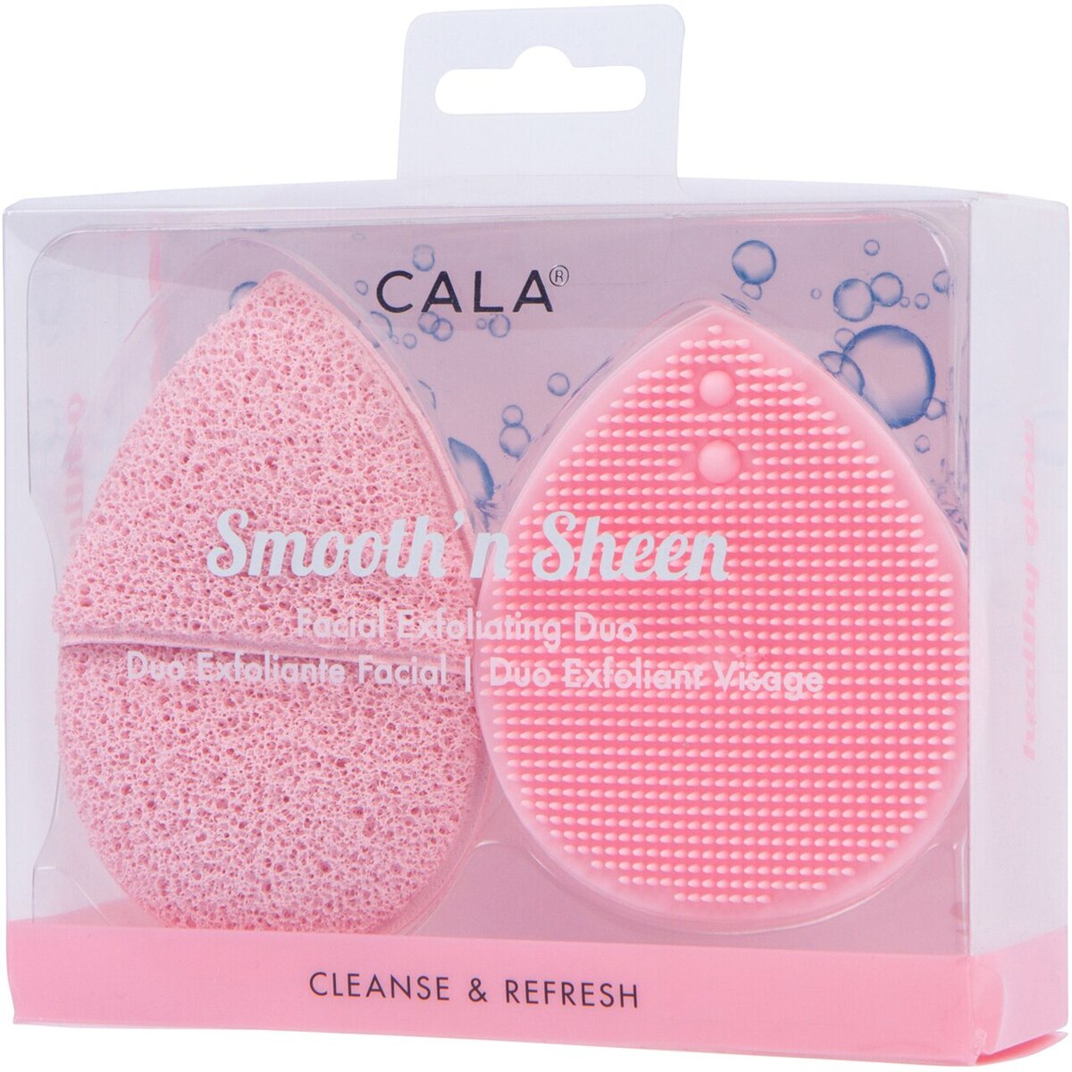 DUO EXFOLIADORES FACIALES ROSA - CALA