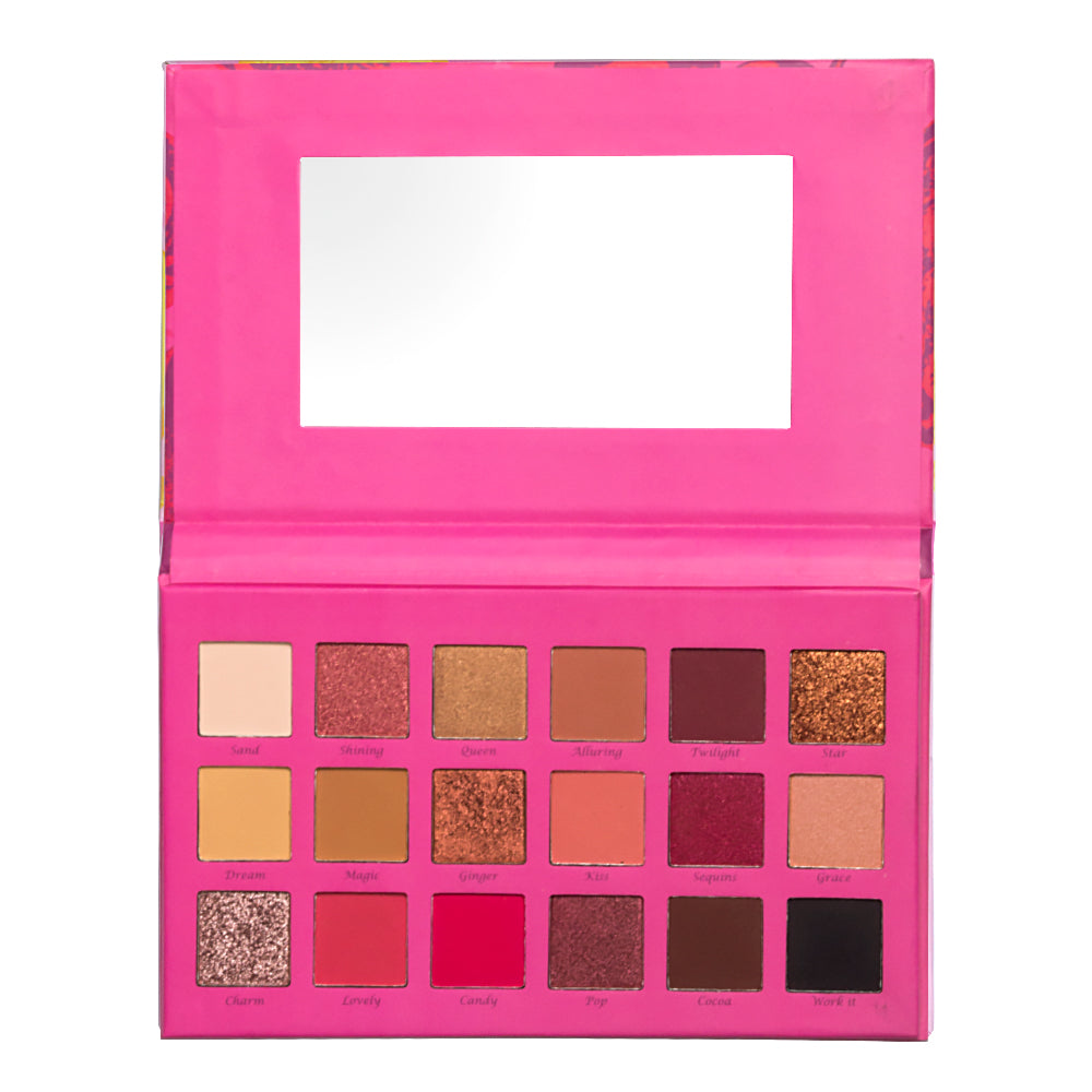 FRUITY COLLECTION BERRY PRETTY 18 COLOR SHADOW PALETTE - LURE
