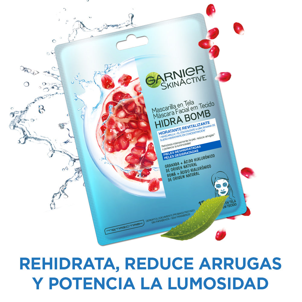 GRANADA SKIN ACTIVE MASCARILLA HIDRA BOMB PARA PIELES DESHIDRATADAS - GARNIER