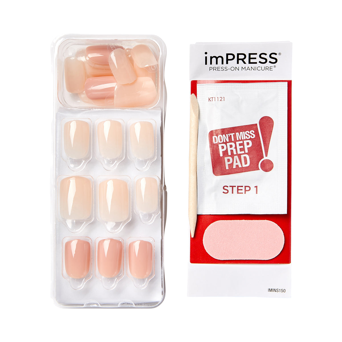 IMPRESS BARE BUT BETTER PRESS-ON UÑAS POSTIZAS SIMPLE PLEASURE - KISS