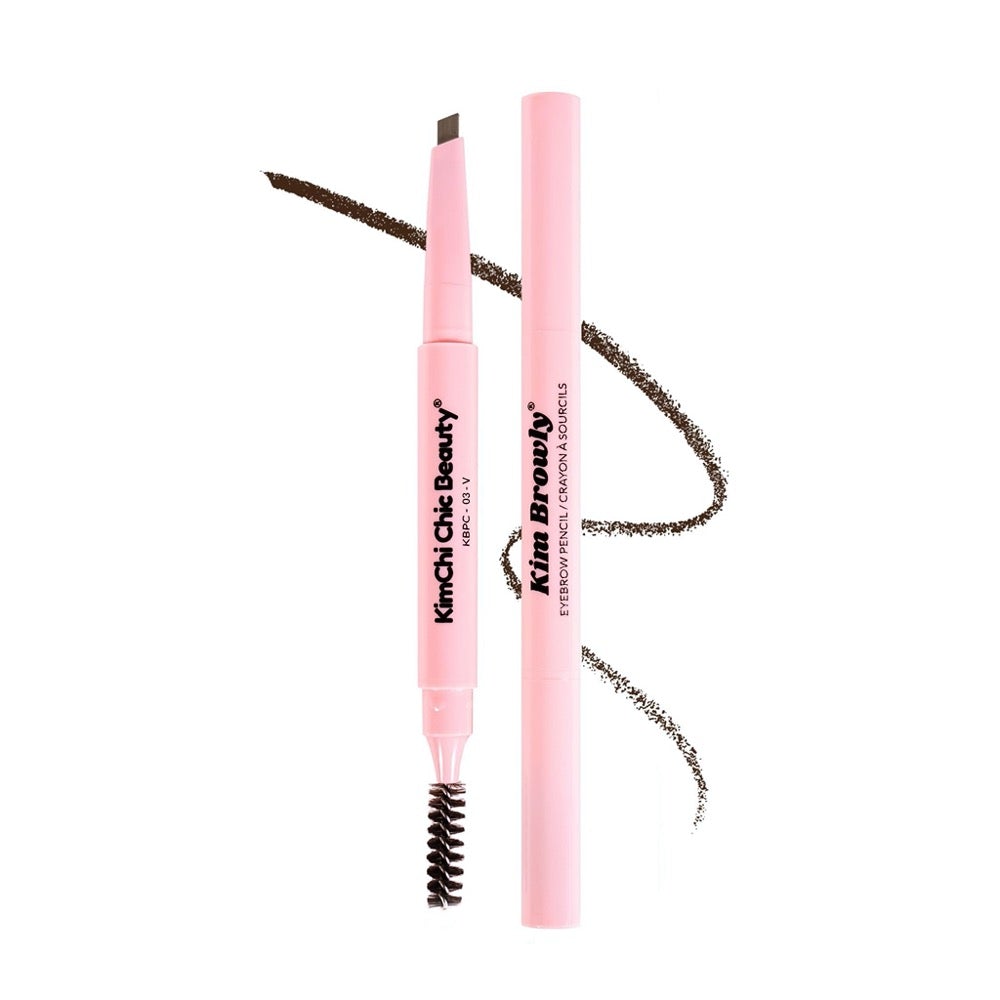KIMBROWLY EYEBROW PENCIL 03 MEDIUM BROWN - KIMCHI CHIC