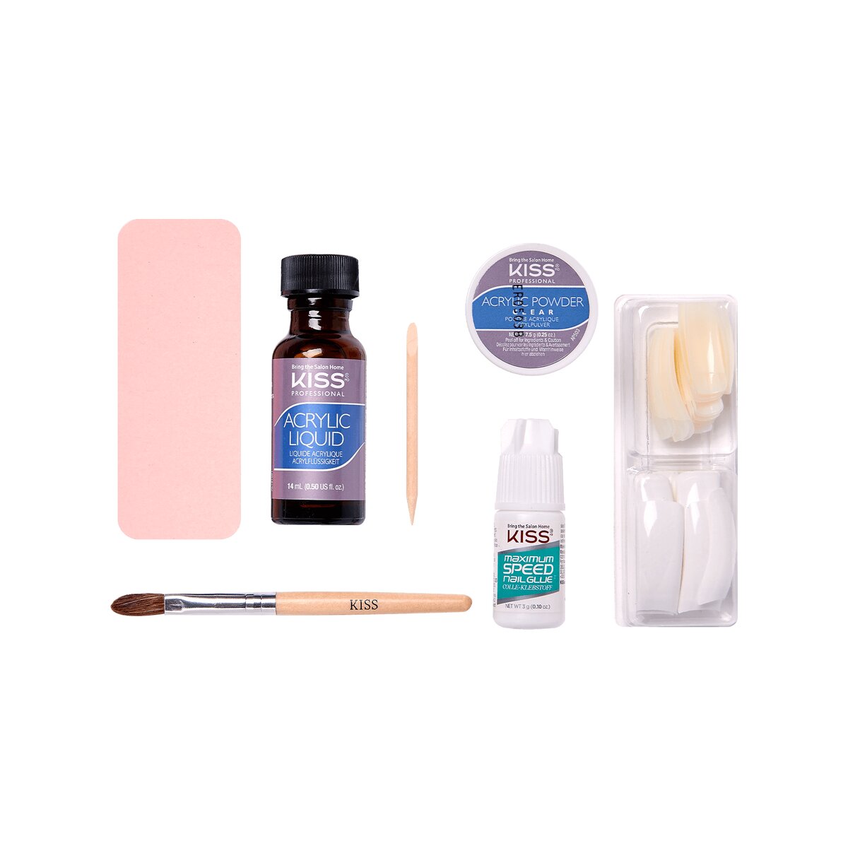 KIT DE UNAS FRENCH DE ACRILICO - KISS