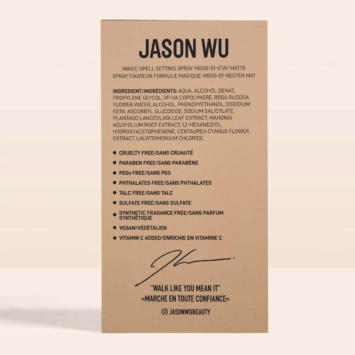 MAGIC SPELL SPRAY FIJADOR "STAY MATTE" - JASON WU BEAUTY