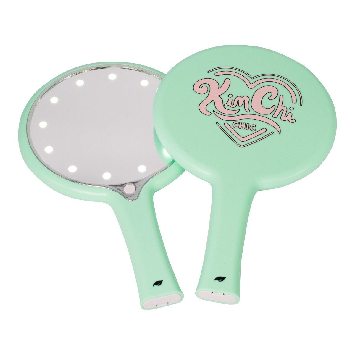 MINT CHIC HAND HELD MIRROR WITH LED LIGHTS - KIMCHI
