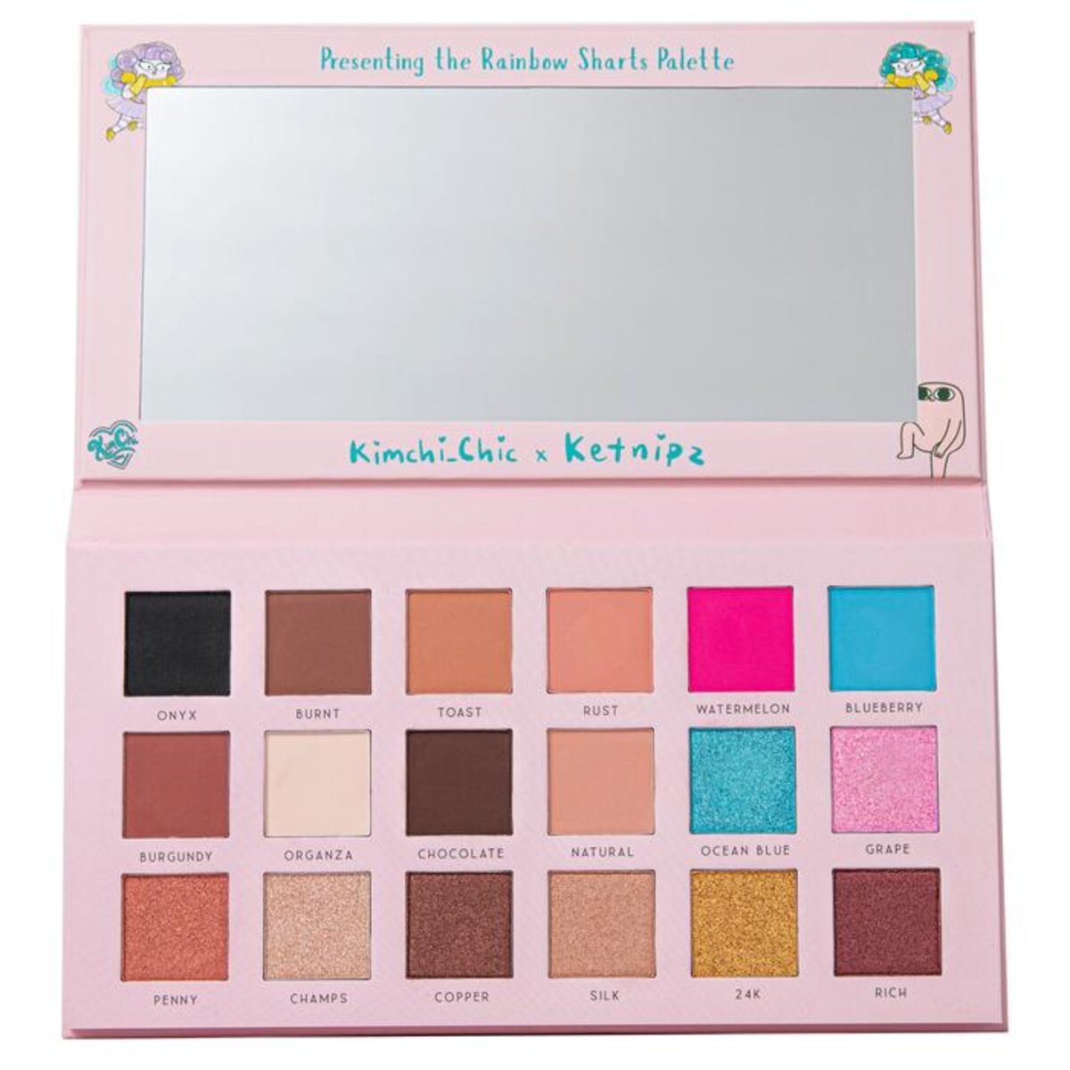 PALETA DE COMBRAS RAINBOW SHARTS-  KIMCHI CHIC KETNIPZ