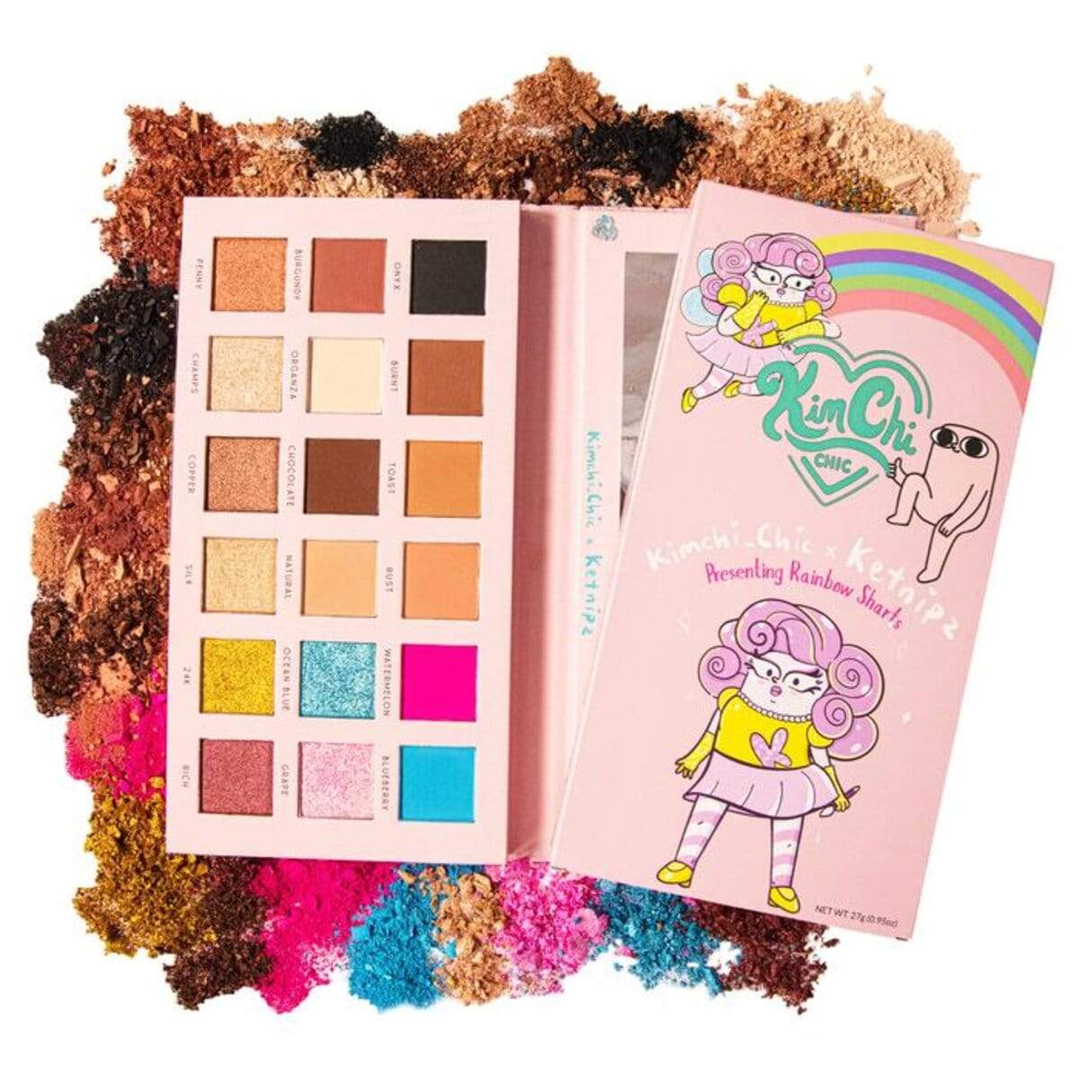 PALETA DE COMBRAS RAINBOW SHARTS - KIMCHI CHIC KENIPZ