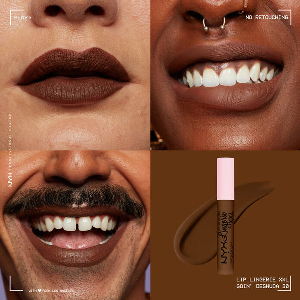 LIP LINGERIE XXL LABIAL LÍQUIDO MATE - OUTLET NYX PROFESSIONAL MAKEUP