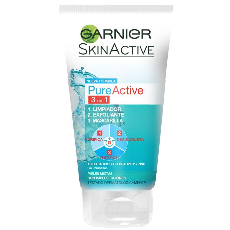 PURE ACTIVE GEL LIMPIADOR 3 EN 1 - GARNIER