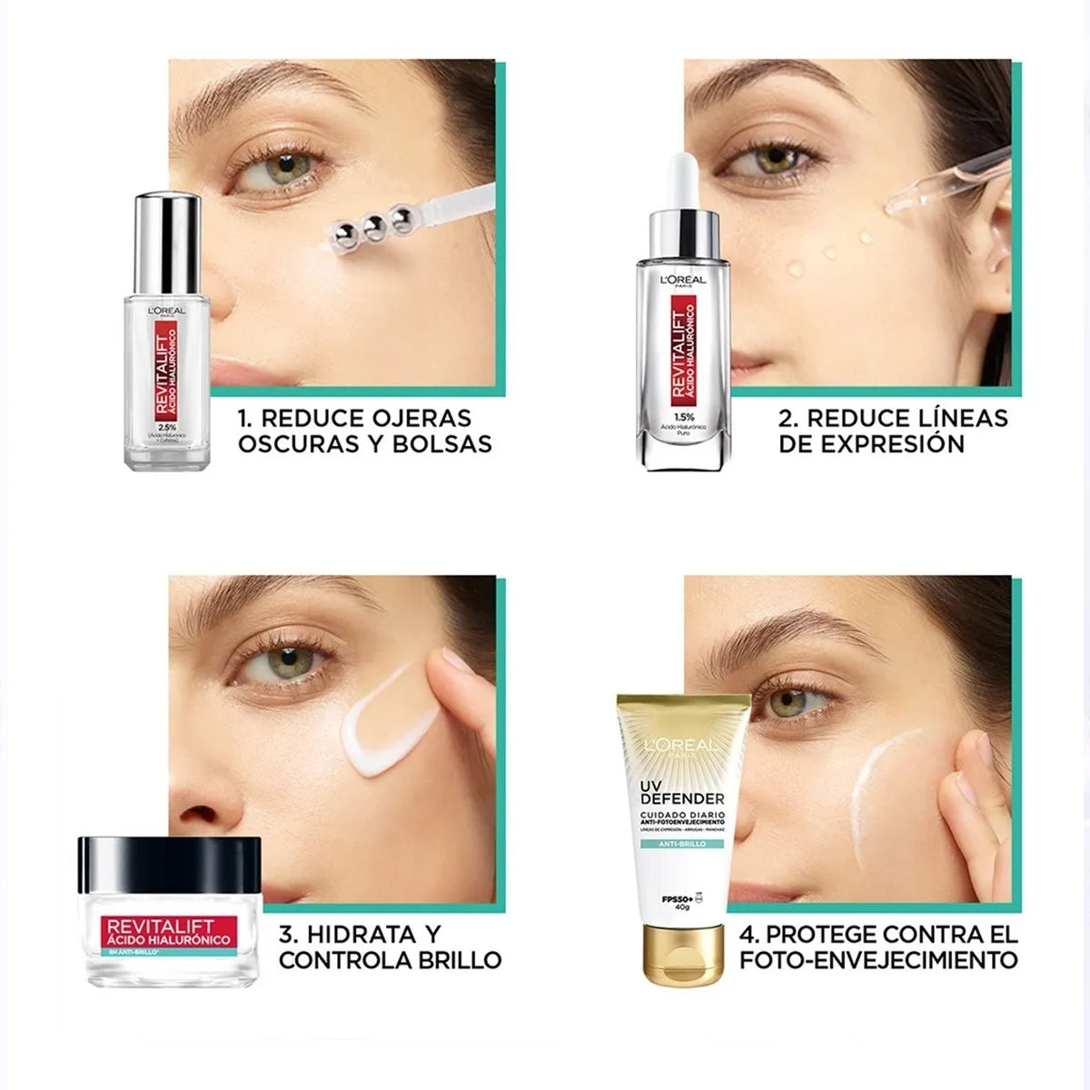 REVITALIF ÁCIDO HIALURÓNICO GEL CREMA 50ML LOREAL DERMO - EXPERTISE 4