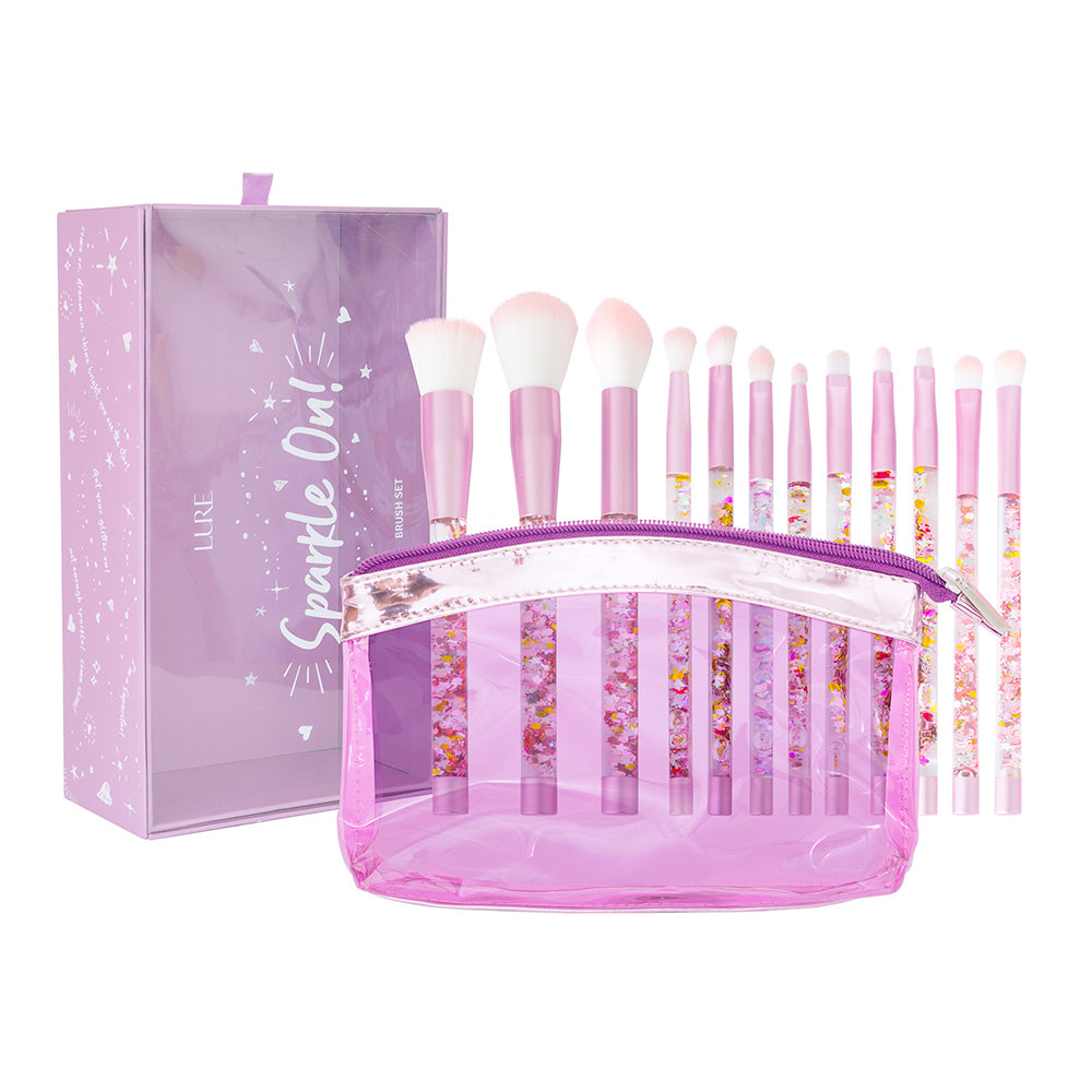 SET DE 12 BROCHAS CON ESTUCHE SPARKLE ON - LURE