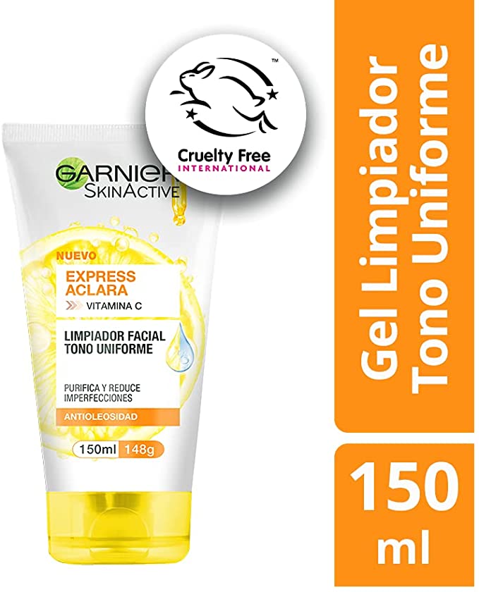 SKIN ACTIVE GEL DE LIMPIEZA EXPRESS ACLARA CON VITAMINA C - GARNIER