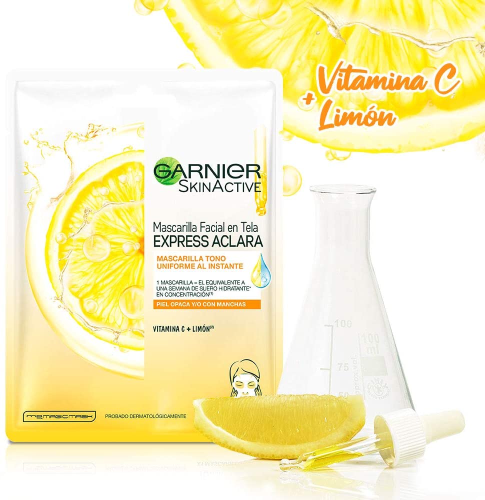 SKIN ACTIVE MASCARILLA FACIAL EXPRESS ACLARA - GARNIER 4