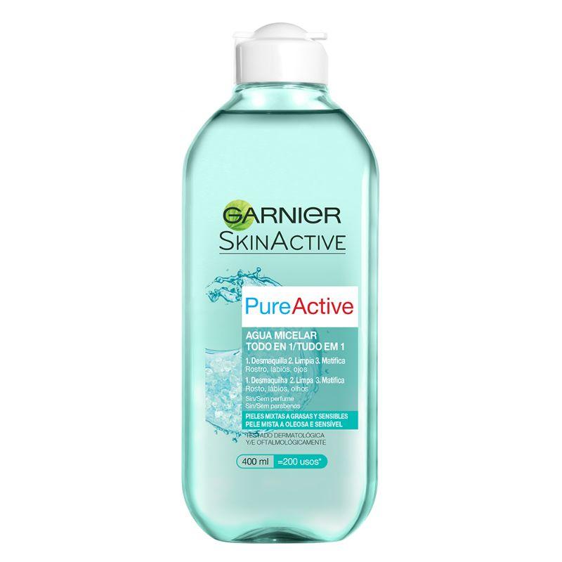 SKIN ACTIVE PURE ACTIVE AGUA MICELAR PIEL MIXTA O GRASA 400ML - GARNIER