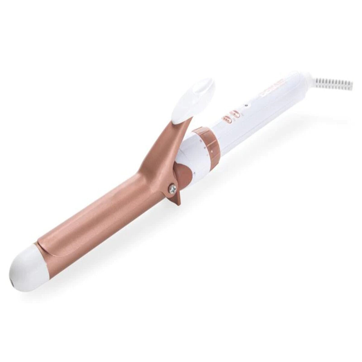 TENAZA 1 BLANCA CON ROSE GOLD DE DOBLE CERAMICA - CONAIR