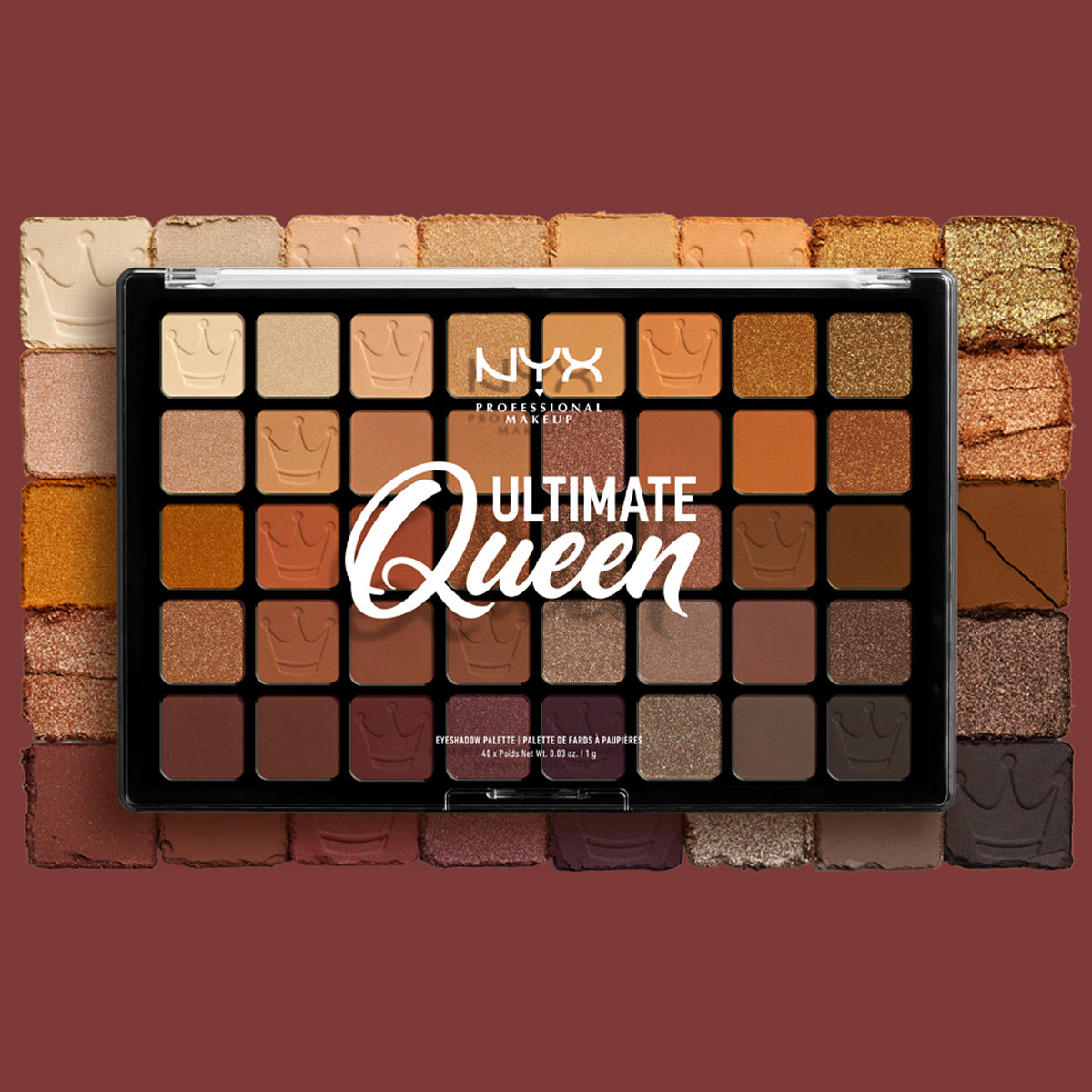 PALETA DE SOMBRAS ULTIMATE QUEEN 40 PAN - NYX PROFESSIONAL MAKEUP