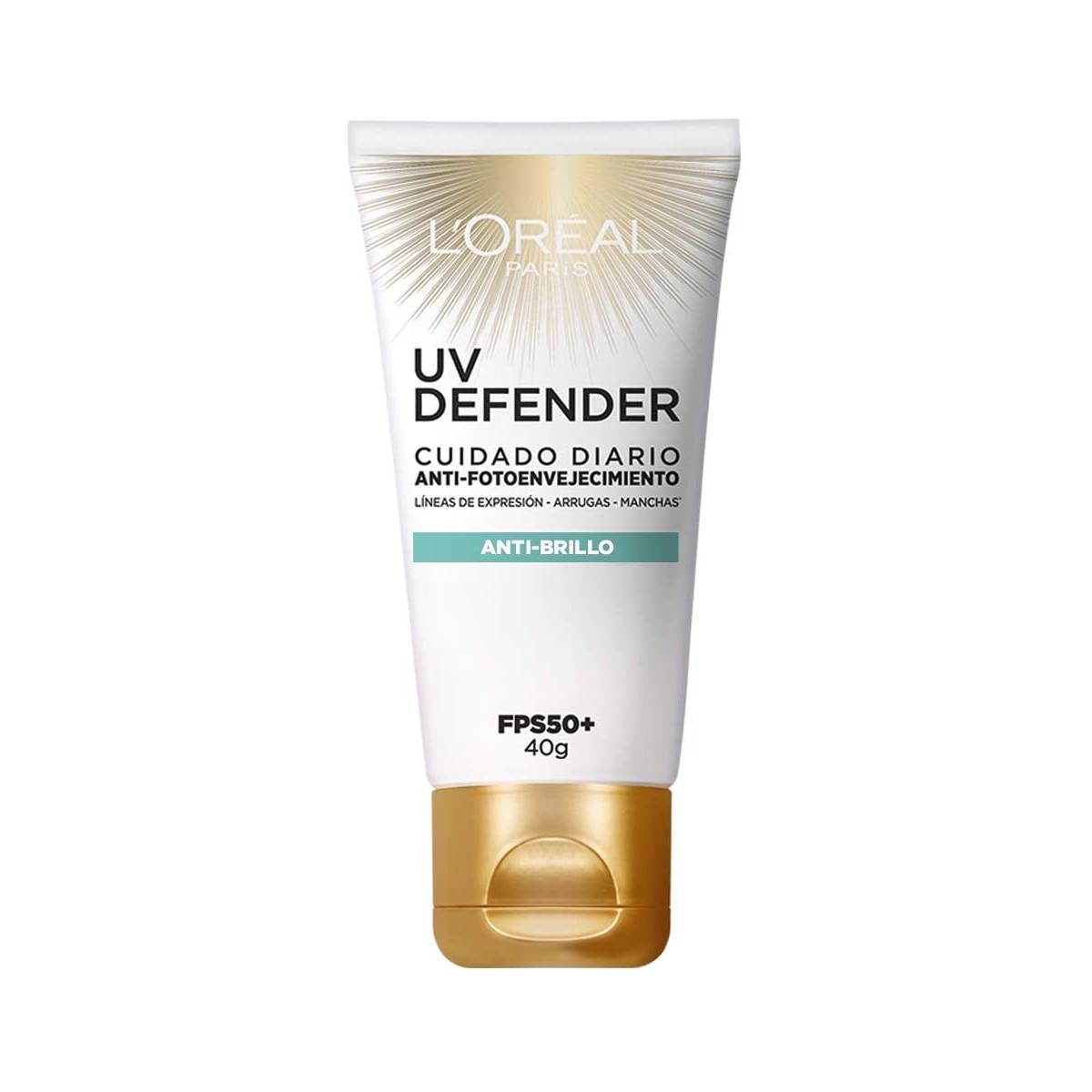 UV DEFENDER TOQUE SECO ANTI BRILLO FPS50 40 GRAMOS - LOREAL DERMO EXPERTISE