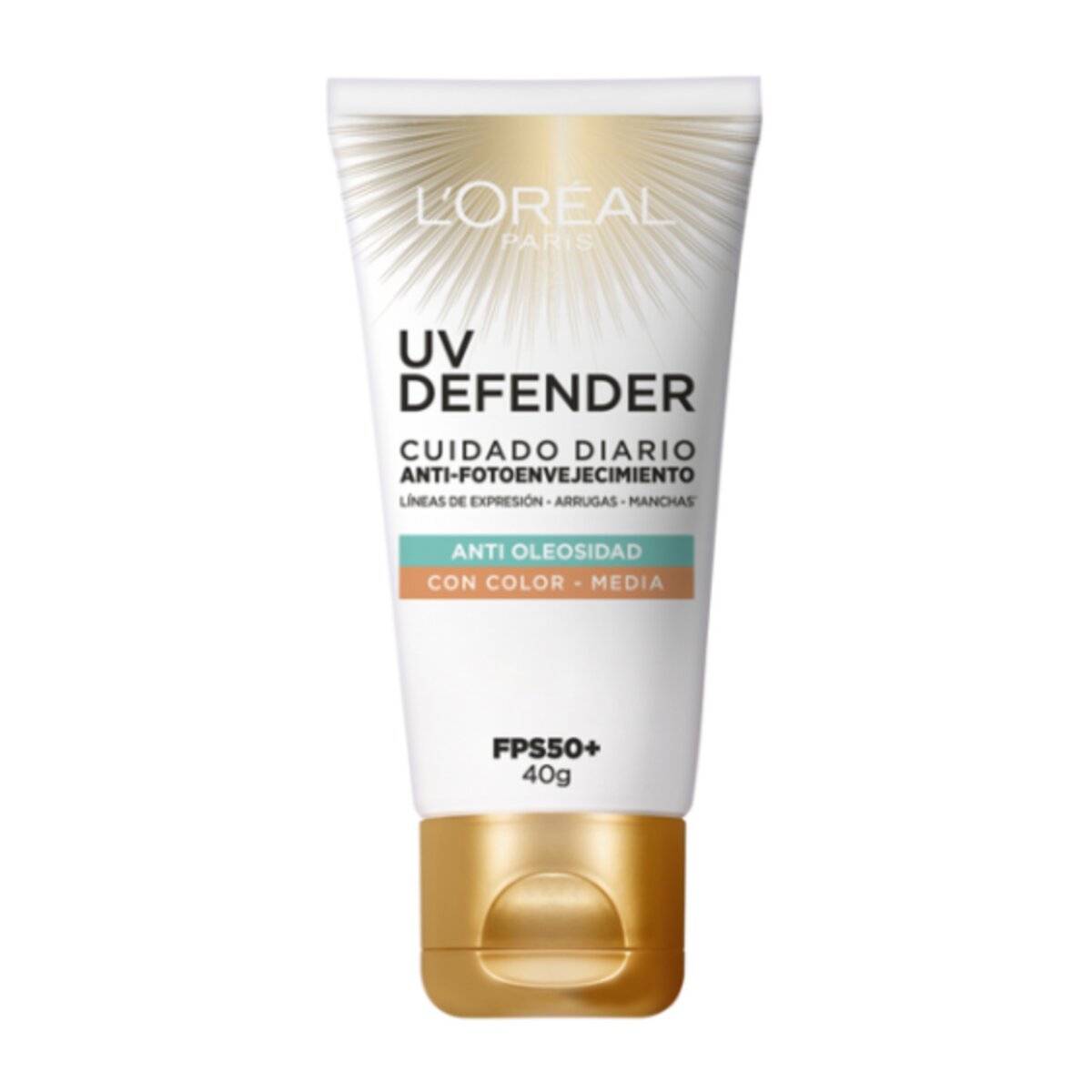 UV DEFENDER TOQUE SECO TONO MEDIO FPS50+ 40 GRAMOS - LOREAL DERMO EXPERTISE