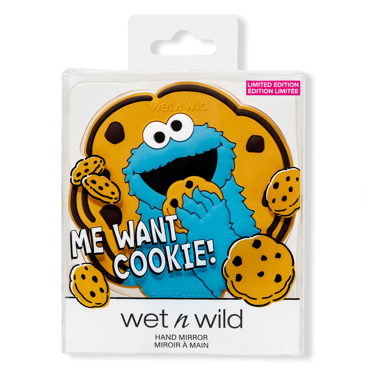 ESPEJO DE MANO WE WANT COOKIE OUTLET - WET N WILD X SESAME STREET