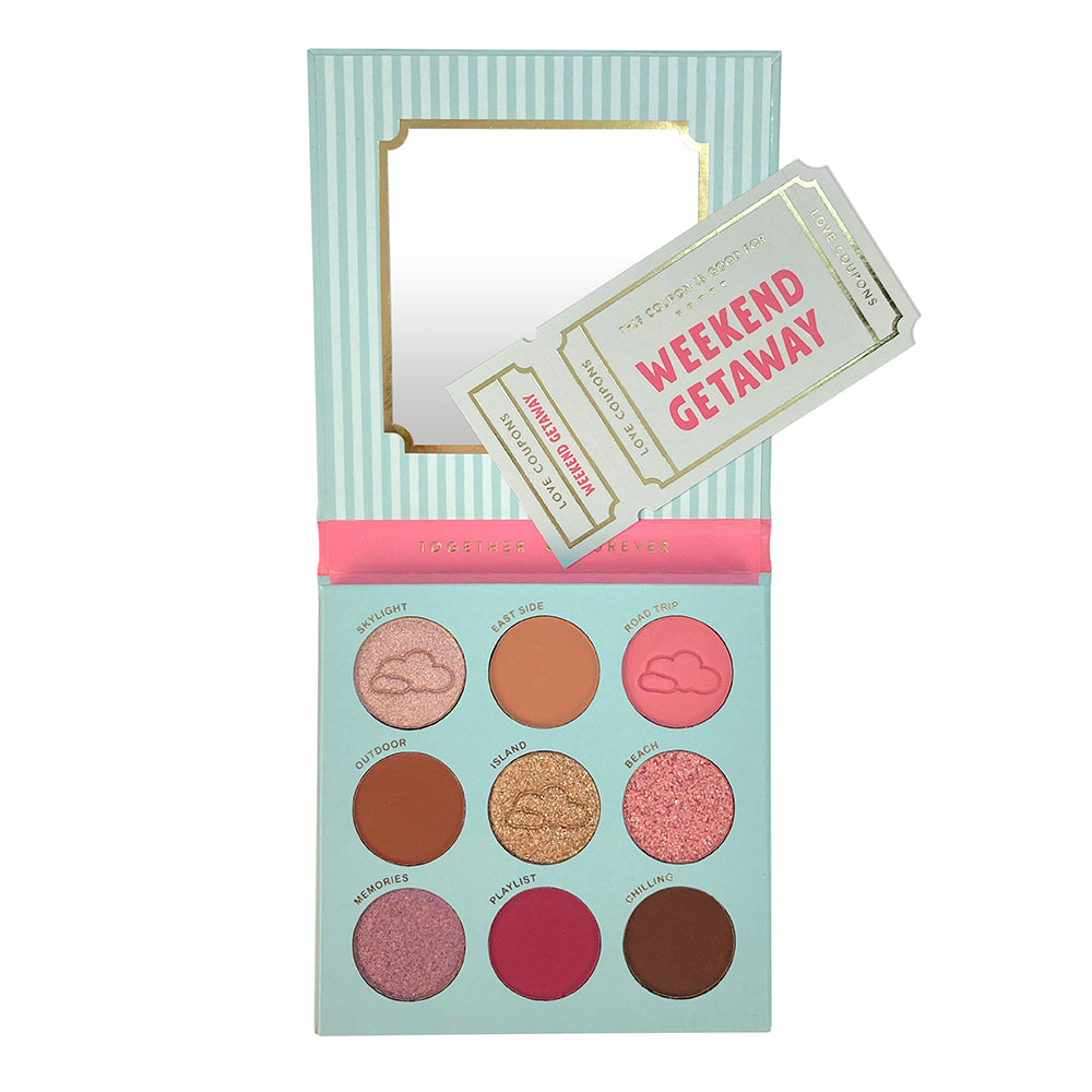 LOVE COUPONS WEEKEND GETAWAY 9 COLOR SHADOW PALETTE - LURE