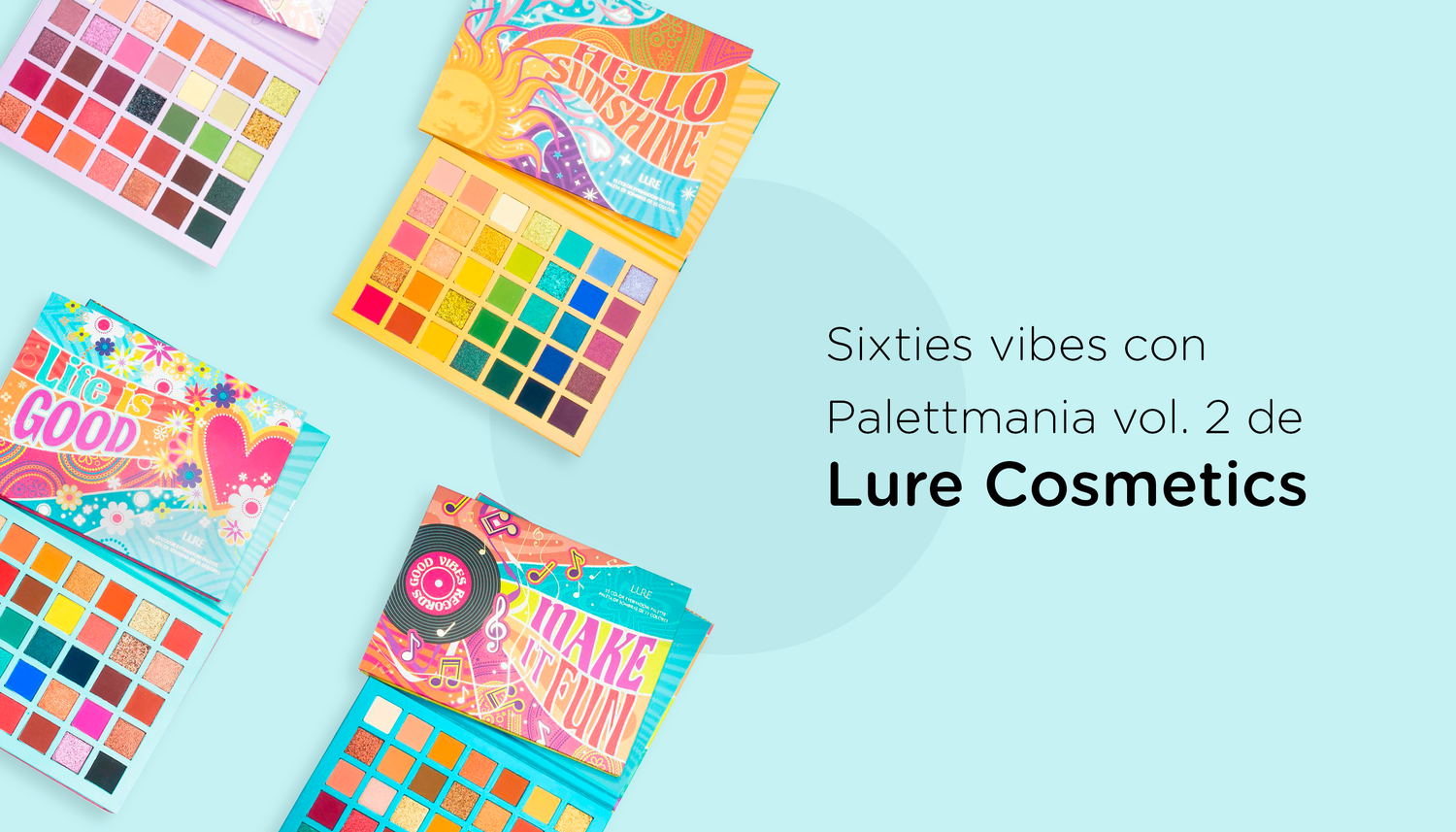 Sixties vibes con Palettmania vol. 2 de Lure Cosmetics