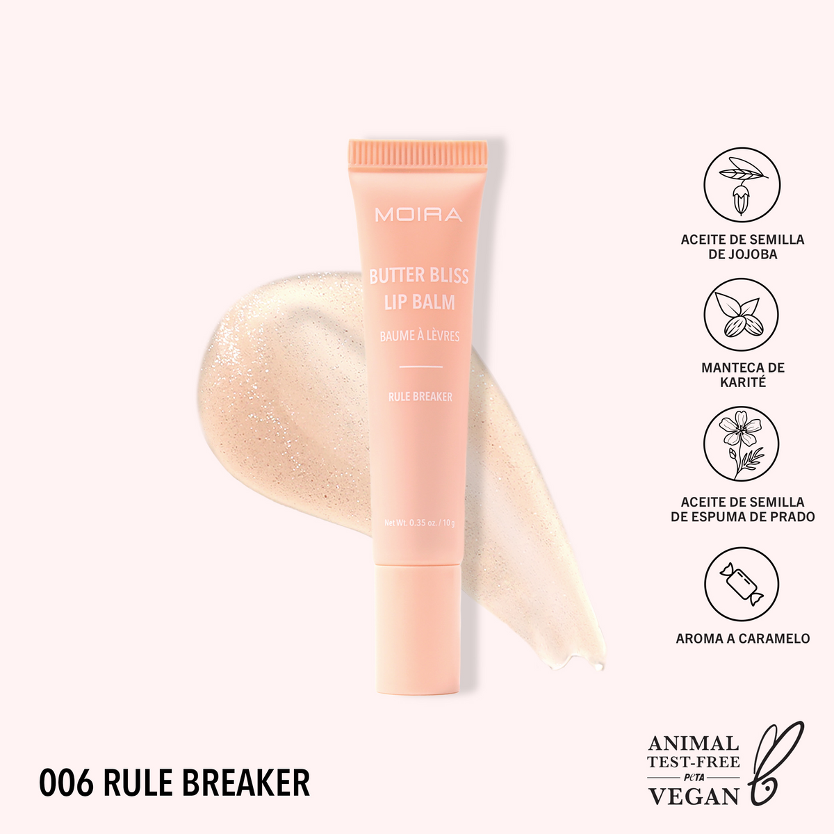 BÁLSAMO HIDRATANTE BUTTER BLISS LIP BALM - MOIRA