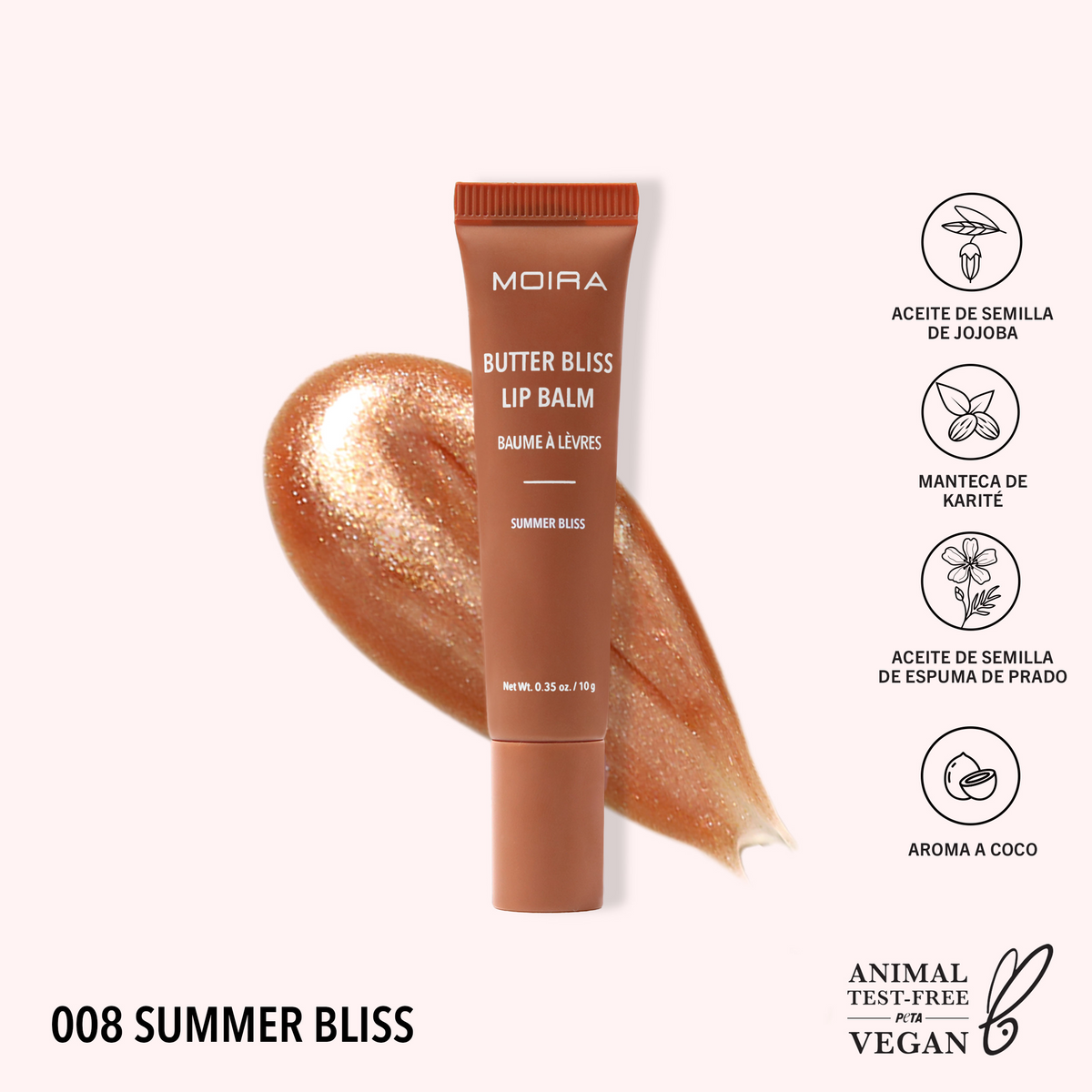 BÁLSAMO HIDRATANTE BUTTER BLISS LIP BALM - MOIRA