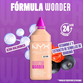 BASE DE MAQUILLAJE MAKE ' EM WONDER FOUNDATION - NYX