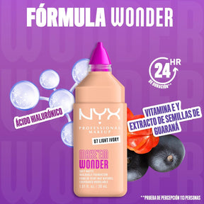 BASE DE MAQUILLAJE MAKE ' EM WONDER FOUNDATION - NYX