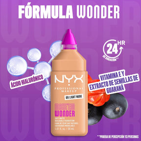 BASE DE MAQUILLAJE MAKE ' EM WONDER FOUNDATION - NYX