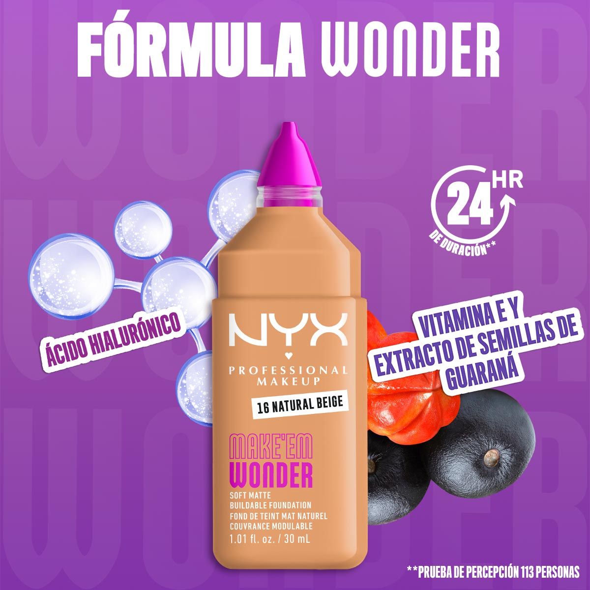 BASE DE MAQUILLAJE MAKE ' EM WONDER FOUNDATION - NYX