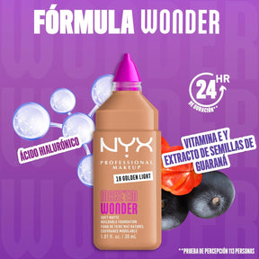 BASE DE MAQUILLAJE MAKE ' EM WONDER FOUNDATION - NYX
