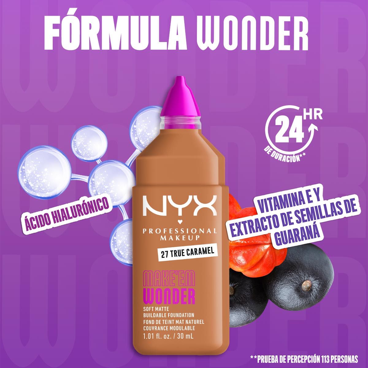 BASE DE MAQUILLAJE MAKE ' EM WONDER FOUNDATION - NYX