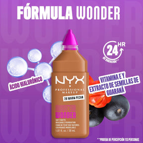 BASE DE MAQUILLAJE MAKE ' EM WONDER FOUNDATION - NYX