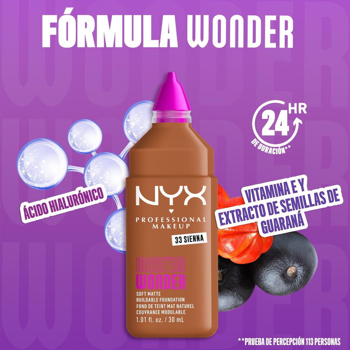 BASE DE MAQUILLAJE MAKE ' EM WONDER FOUNDATION - NYX